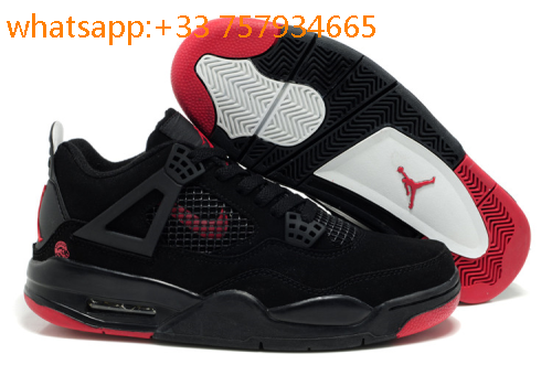 air jordan retro 4 rouge et noir air jordan retro 4 rouge et noir
