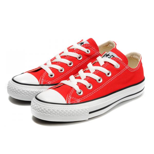 converse basse femme rouge