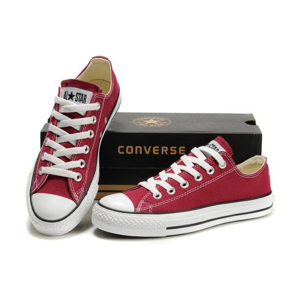 converse rouge basse femme